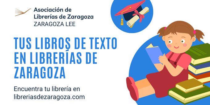 COMPRA TUS LIBROS DE TEXTOS EN LIBRERÍAS DE ZARAGOZA